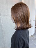 イヤリングカラー外ハネミディアム