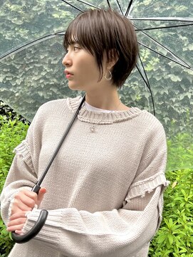 ジアン バイ ミルボン NU茶屋町+(GIEN by milbon) 雨の日でも可愛い美シルエットのショート！@田中俊成