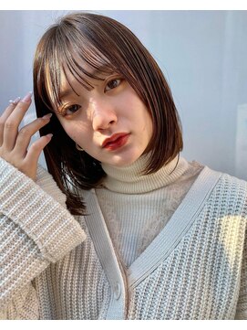 ノアエクレ 銀座(noah ecle) 『noah ecle仲村』ミルクティーブラウン◎髪質改善さらさらボブ