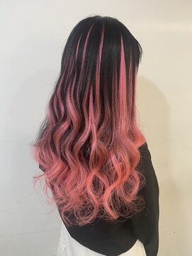 ヴァンクラウドコウベ(VENT CLOUD KOBE) 10代20代プルエクステ☆グラデーションカラーピンクヘアー