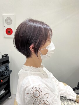 ロンドプロフィール 浦和(Lond profil) Lond.海気　丸みショート　ピンクブラウン