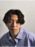 かき上げニュアンスマッシュサイドパート韓国マッシュフェード