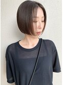 【morio札幌】札幌ボブ　大人かわいい黒髪ぱつっとボブ