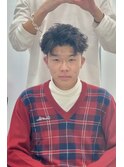 フェザーショート大宮フェザーパーマツーブロック就活ヘア眉毛