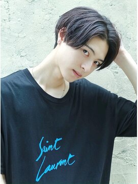 リップス 吉祥寺店 (LIPPS) ナチュラルセンターパートブルーブラック