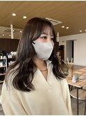 透明感グレージュ
