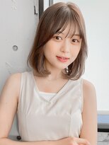 ミニウルフ デジタルパーマ サイドバング 小顔 レイヤー
