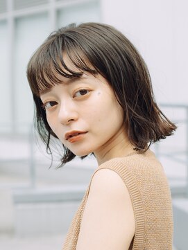 ガーデン 渋谷(GARDEN) ボブ　ホワイトグレージュ　デジタルパーマ　チェリーブラウン