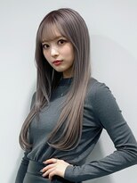 ファクトリーファイブ(Factory5) 小顔レイヤーロングミルクティ20代30代40代くびれミディ韓国ヘア