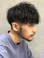 銀座ツイストパーマ緩めツイストスパイラルパーマセンターパート