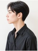 黒髪コンマヘア刈り上げセンターパートp2大宮20代30代40代