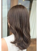 リエットヘアー 杢左店(Lie-et. hair) 透明感ブラウン×ナチュラルロング#大人女性 #ツヤ感カラー