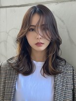 ヘアサロンM 新宿&nbsp;くびれ×レイヤー×切りっぱなしボブ髪質改善ミディアムレイヤー