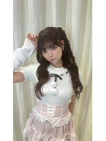 ユアーズヘア 新宿三丁目店(youres hair) みつあみハーフツイン