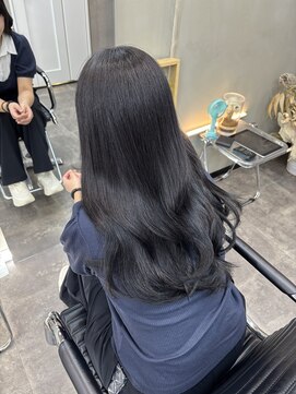 ファビ 渋谷(Fab) くびれヘア/暗めカラー/アプリコットオレンジ/縮毛矯正