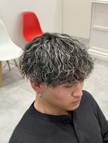 オーシャントーキョー 仙台(OCEAN TOKYO)&nbsp;ハイライト波巻きツイストスパイラルツーブロックメンズパーマ