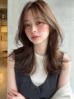ノイズ エコル(Hair&Make NOISM ekolu )&nbsp;大人可愛い20代30代40代小顔ウルフレイヤーボブ丸み韓国ロング
