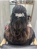 ♪ハーフアップヘアセット