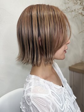 カーム(calm) イメチェン/ピンクベージュ/アンブレラカラー/前髪/鹿島田