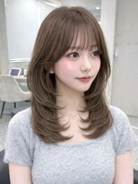 ロンド マーレ 天神大名店(Lond mare) レイヤーカット/顔まわりカット/似合わせカット/ベージュカラー