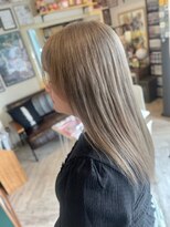 ヘア メイク ココ(hair make coco)&nbsp;ブリーチ×ホワイトミルクティー