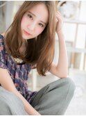 外国人風アシンメトリーラベージュオンブレ越谷20代30代40代a!