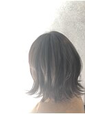外ハネボブ/アッシュブラウン/ネオウルフ/デザインカラー
