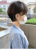 外ハネボブ/大人可愛い/ショートボブ/ハンサムショート/江角