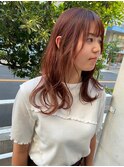 波ウェーブ×マホガニーオレンジ