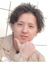 ノイ(neu)&nbsp;センターパートでイケイケ無造作パーマ【静岡/デザインカラー】