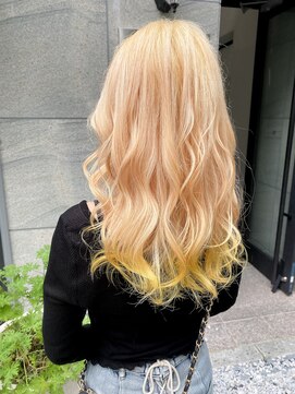 シェリエ(Cherie) 抜きっぱなしブロンド/ブロンドカラー/裾イエローカラー