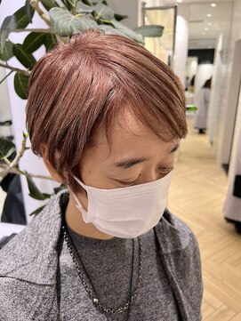 ステア ケース(stair case) ローズベージュで血色UP! 白髪がっても明るいカラー 脱白髪染め