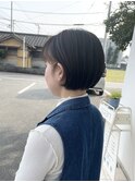 フェイスフレーミング☆ベージュ☆ブリーチカラー☆ミニボブ