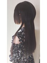 ヘアーデザイン ラクーナ(hair design La cuna) 姫カット/個性派/ロングウルフ/ウルフカット/モード系/黒髪/暗髪