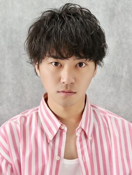 アーリー(Ali'i) ソフトツイストパーマ束感ショートツーブロックマッシュ