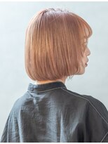 サロンズヘアー 松山鴨川店(SALONS hair) ベージュピンク×内巻きボブ