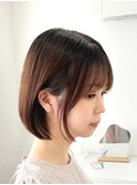 王道ボブスタイル前髪あり【suiw】昭和町/天王寺/阿倍野