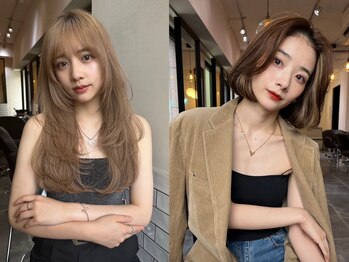 サロンドミルク 溝の口店(salon de MiLK)の写真/あなたはどっち派！？大人COOLミディアムVS透明感モテロング。流行のレイヤーカット、ボブならおまかせ！