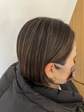 アンドビューティフル 恵比寿(andbeautiful) ぱったり見せたくない方向けの地毛にハイライト