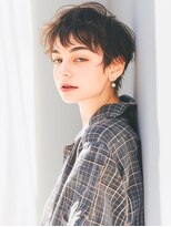 ラベスト キョウト(LOVEST)&nbsp;レイヤーカット/ショートヘア/ベージュブラウン/パーマスタイル