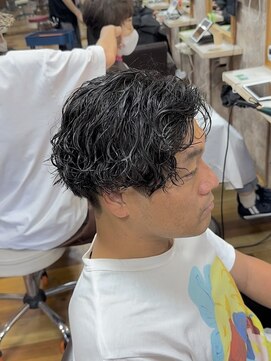 イエローコーン 金沢文庫店(YELLOW CORN) ツイストスパイラル×七三分けスタイル