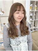 ミルクティーベージュダブルカラーケアブリーチインナーカラー