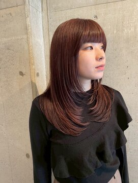 シャルムバイルーチェココ(CHARME by Lu'ce coco) チェリーブラウンシナモンレイヤーストレート