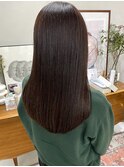 20代30代40代ストレートアッシュベージュ髪質改善大人ロング