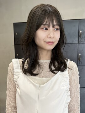 ヘアー アイス ルーチェ(HAIR ICI LUCE) 秋カラーチョコレートブラウンチャコールグレーレイヤー/今枝