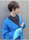 くびれボブ×アッシュブラウン