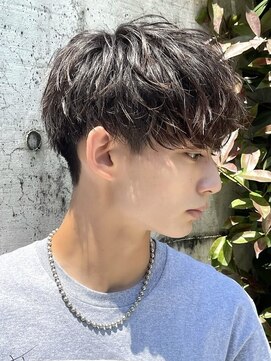 レタッチ バイ フィフス 銀座(RETOUCH by fifth) 銀座緩めツイストスパイラルパーマシャドウパーマメンズマッシュ