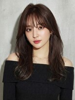 フレイムス ヘアアンドリラックス 吉川店(Frames hair&relax)&nbsp;大人ロングレイヤー20代30代40代◎前髪ありレイヤーカット吉川
