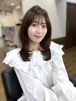 ハピネス クローバー 八木店(Happiness CLOVER) ミディアムレイヤー 顔周りレイヤー