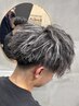 【カット＋パーマ＋ハイライト／ローライト】［福井/メンズ/メンズパーマ］